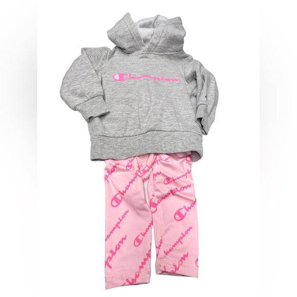 Champion - Hooded Fleece Sweatshirt and matching Leggings - 12 months - Picture 1 of 10